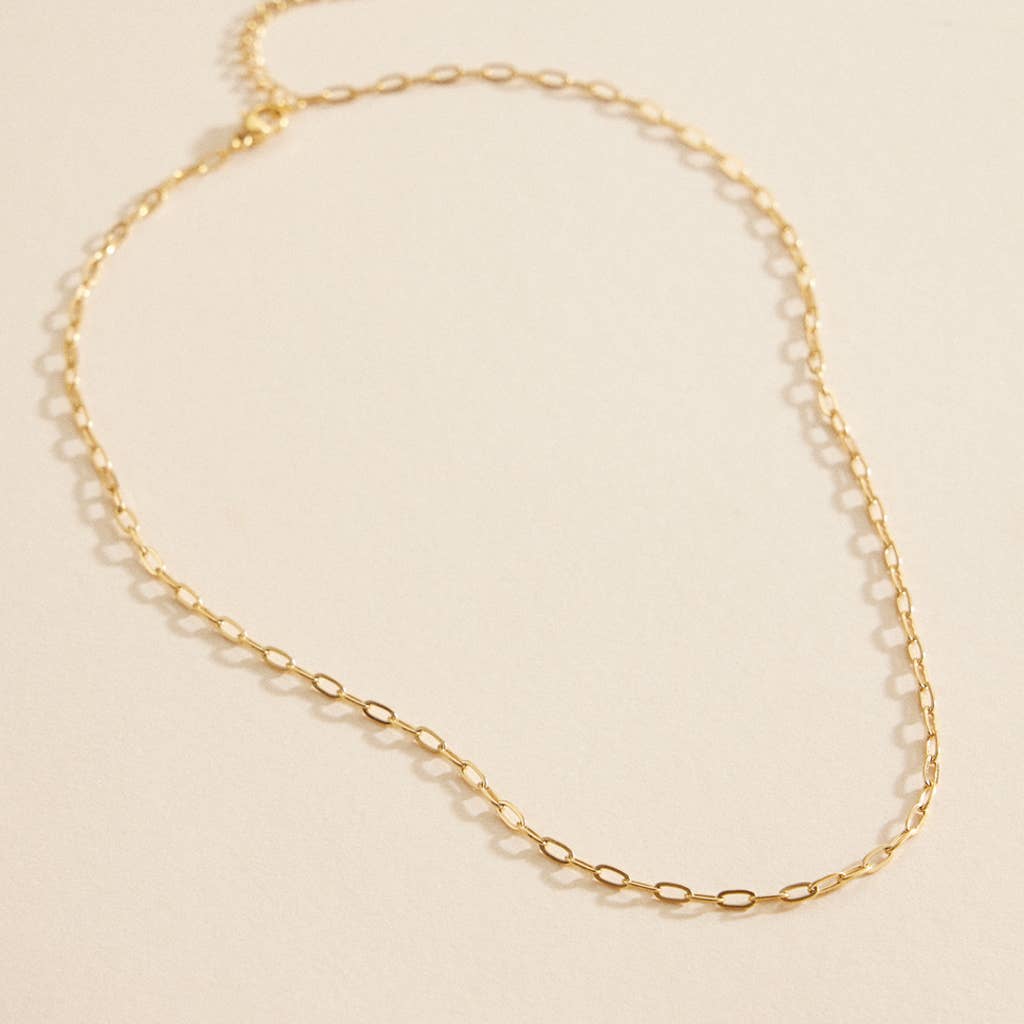 Chain Link | Stainless Steel Short Necklace: Gold