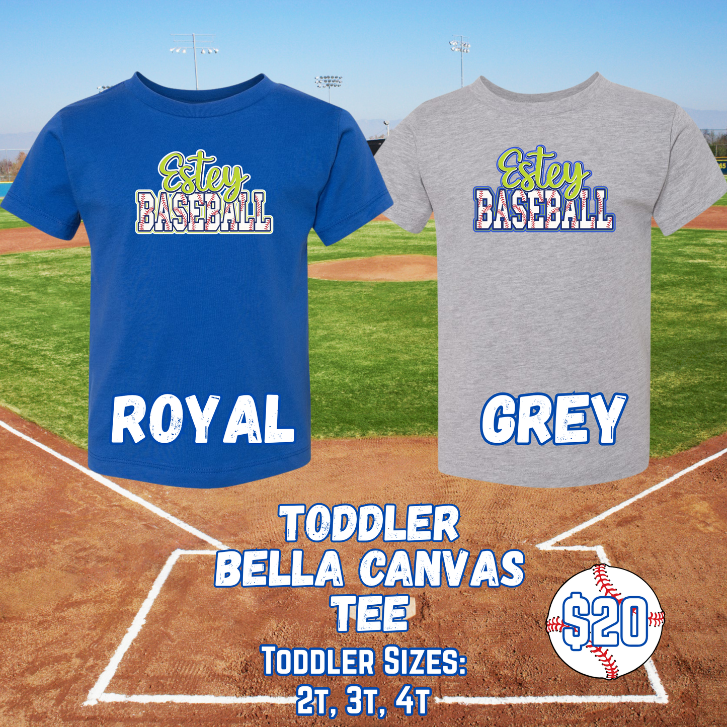 ESTEY BASEBALL TODDLER Short Sleeve Tee