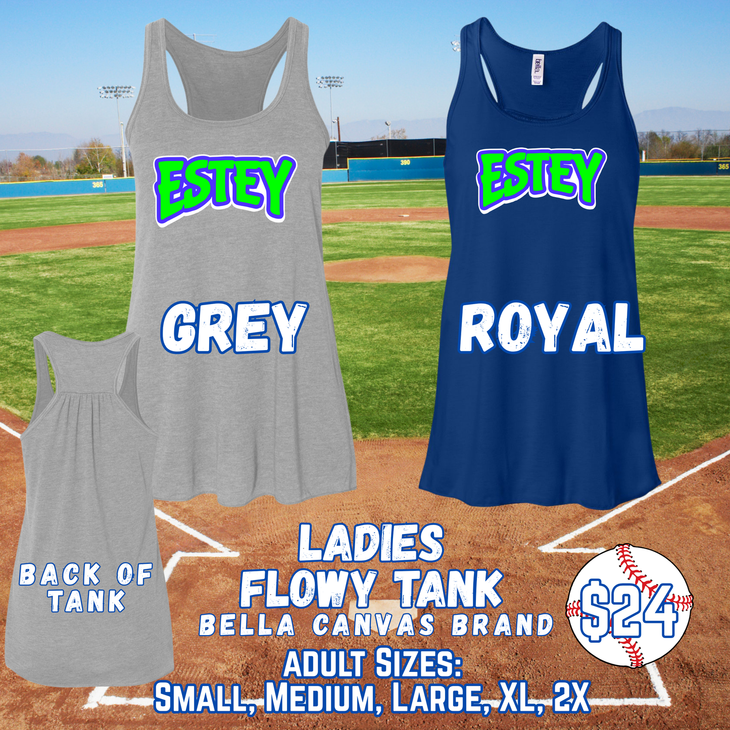 ESTEY GENERIC ADULT Ladies Tank Top