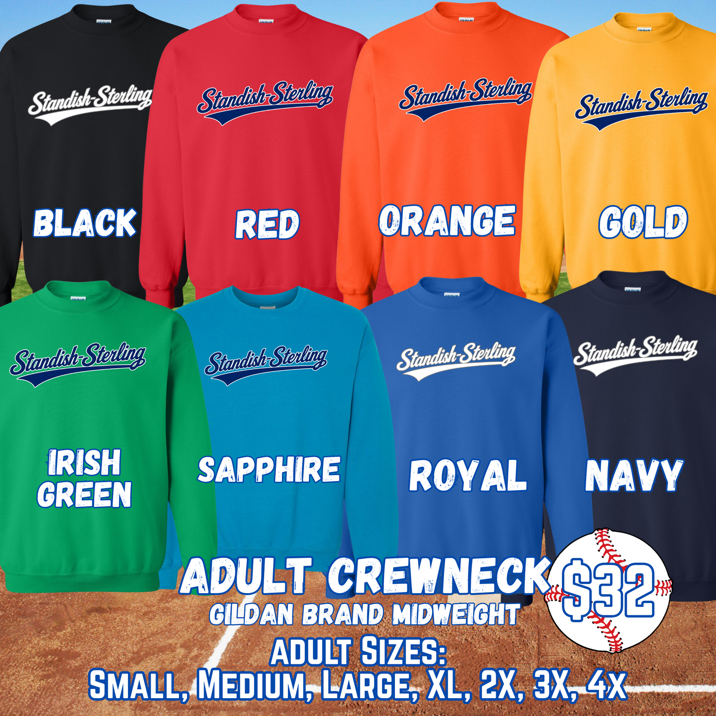STANDISH-STERLING ADULT Crewneck