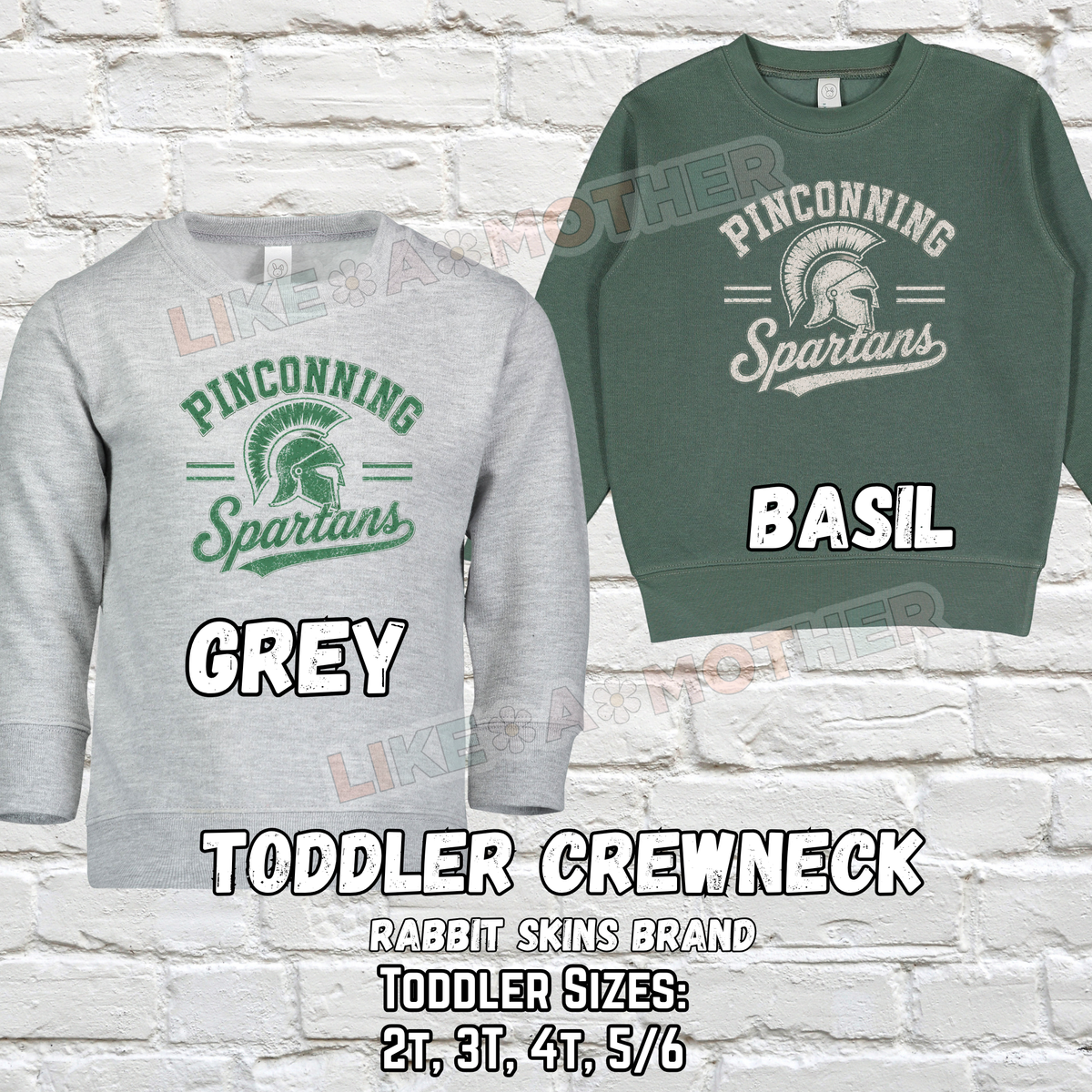 PINCONNING SPARTANS Crewneck Sweatshirt (Rabbit Skins) (Vintage Design)