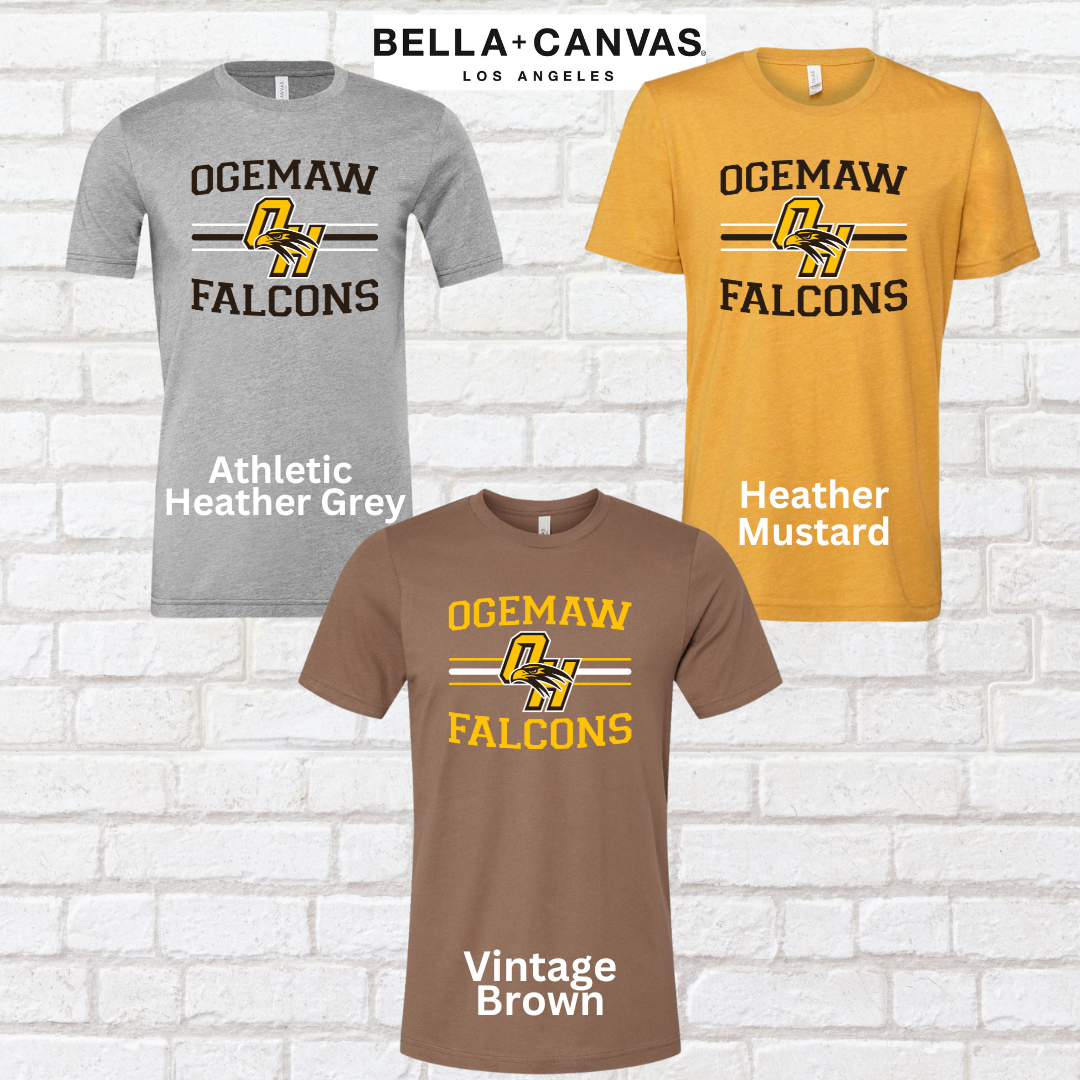 Ogemaw Falcons Short Sleeve Tee (Bella Canvas)