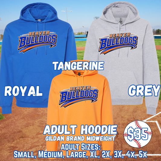 BEAVER BULLDOGS ADULT Hooded Sweatshirt (GILDAN)