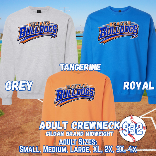 BEAVER BULLDOGS ADULT Crewneck (Gildan)