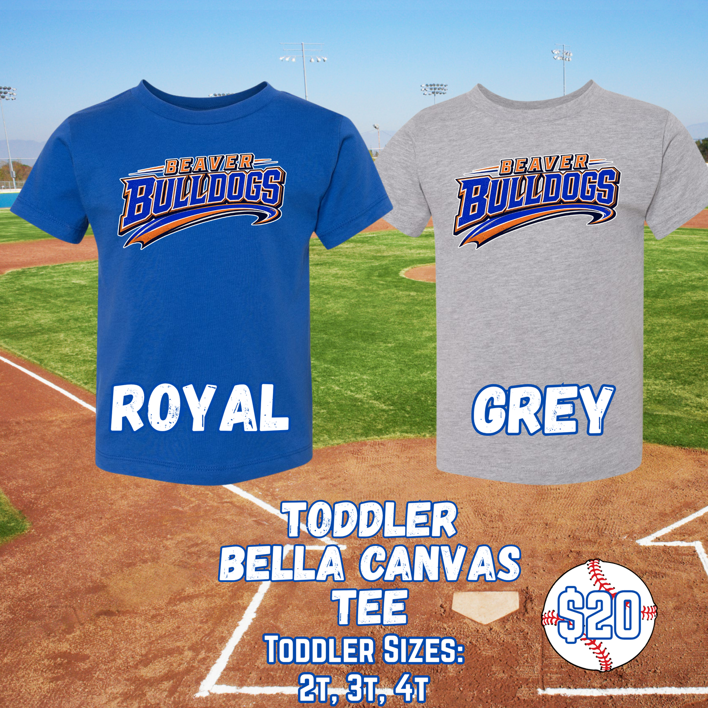 BEAVER BULLDOGS TODDLER Short Sleeve Tee