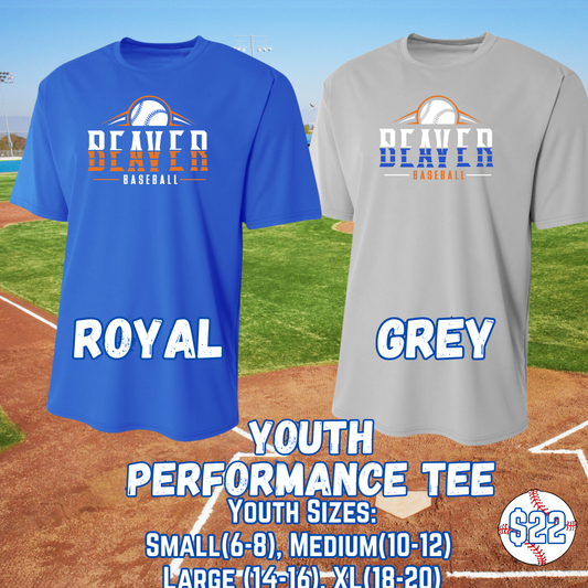 BEAVER BASEBALL PERFORMANCE YOUTH Tee