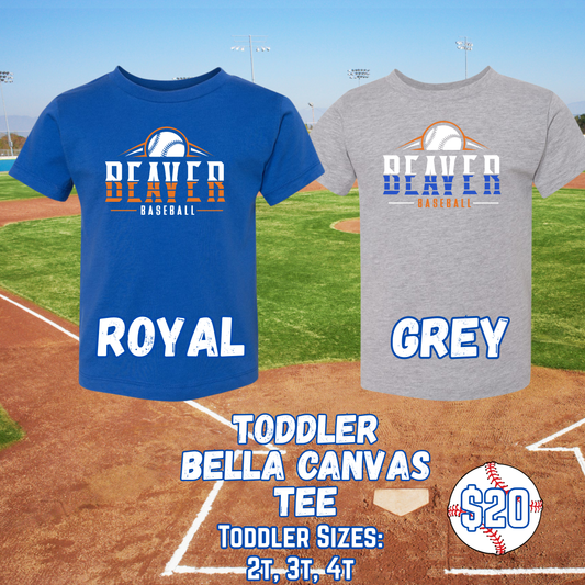 BEAVER BASEBALL TODDLER Short Sleeve Tee