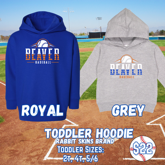 BEAVER BASEBALL TODDLER Hooded Sweatshirt