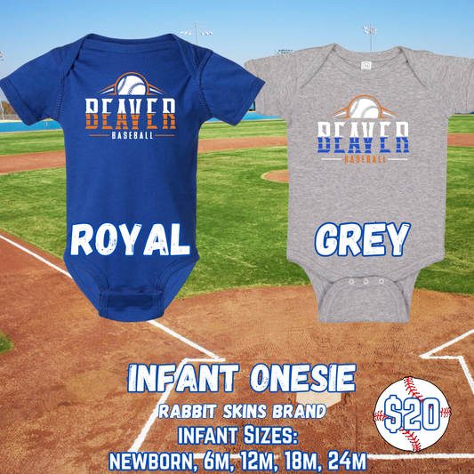 BEAVER BASEBALL INFANT Onesie