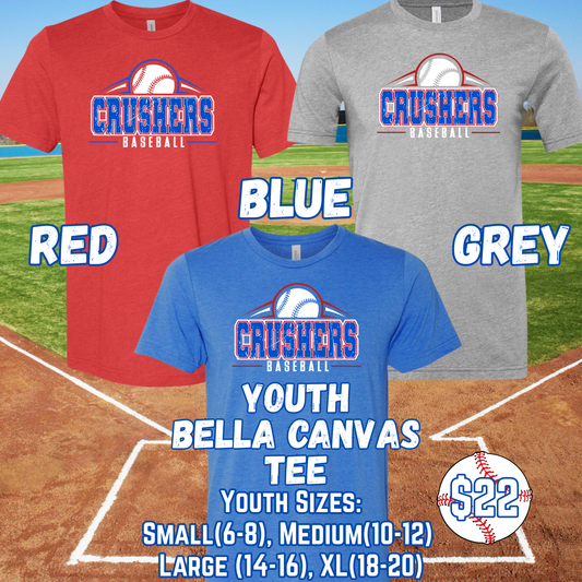 CRUSHERS BASEBALL YOUTH Short Sleeve Tee
