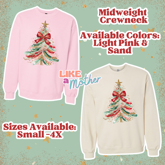 Holiday Tree Midweight Crewneck