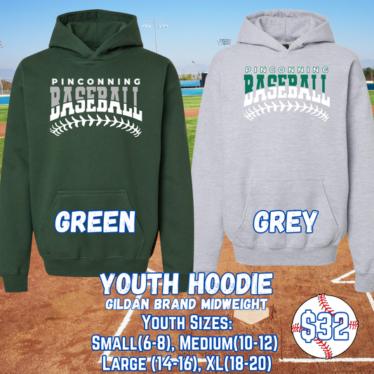 PINCONNING BASEBALL YOUTH Hoodie (Gildan) Design 1