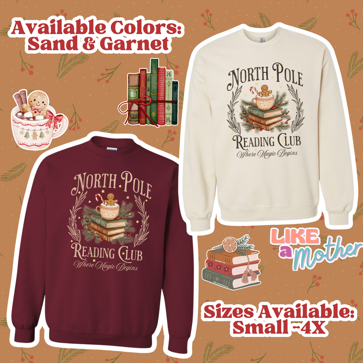 North Pole Reading Club Crewneck