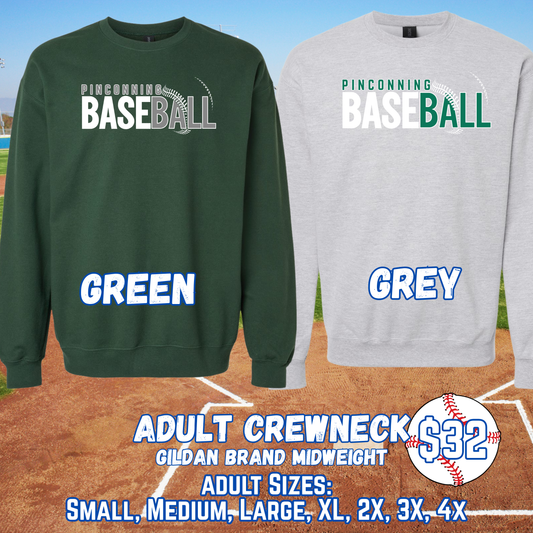 PINCONNING BASEBALL ADULT Crewneck (Gildan) Design 2