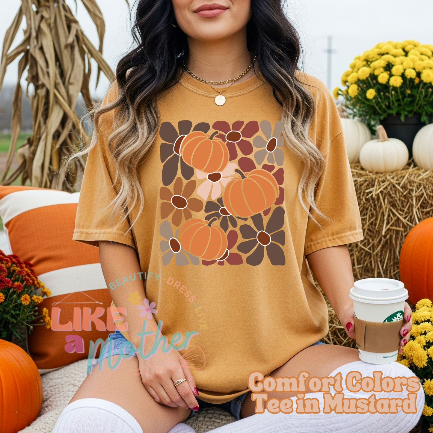 Boho Fall Floral Tee (2 Color Options)
