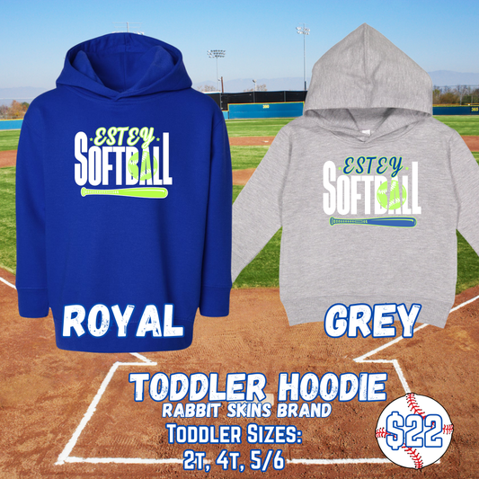 ESTEY SOFTBALL TODDLER Hooded Sweatshirt