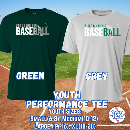 PINCONNING BASEBALL YOUTH Performance Tee Design 2