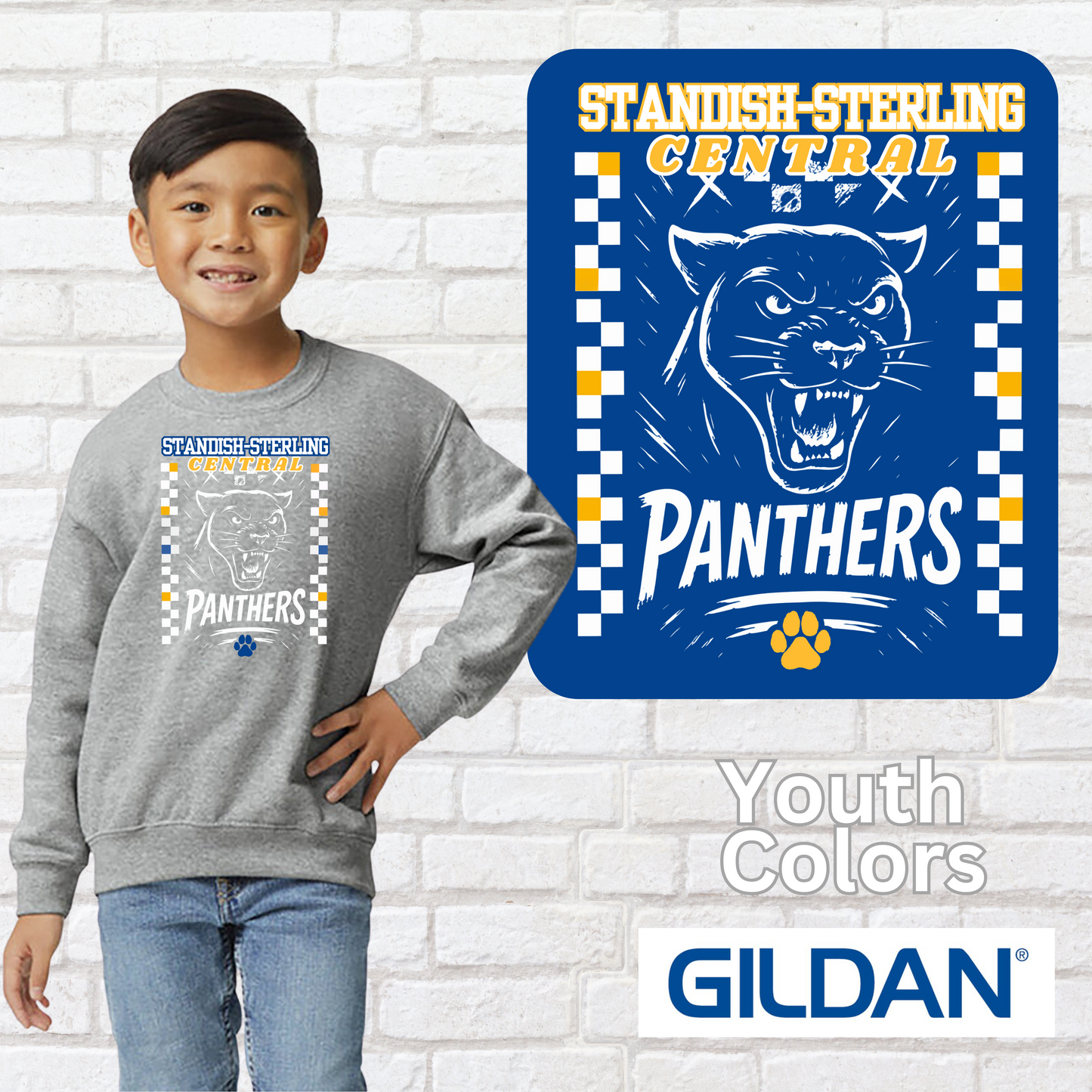 YOUTH SSC Generic Design Crewneck Sweatshirt (Gildan)