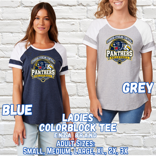 STANDISH VOLLEYBALL Ladies Jersey Colorblock Tee
