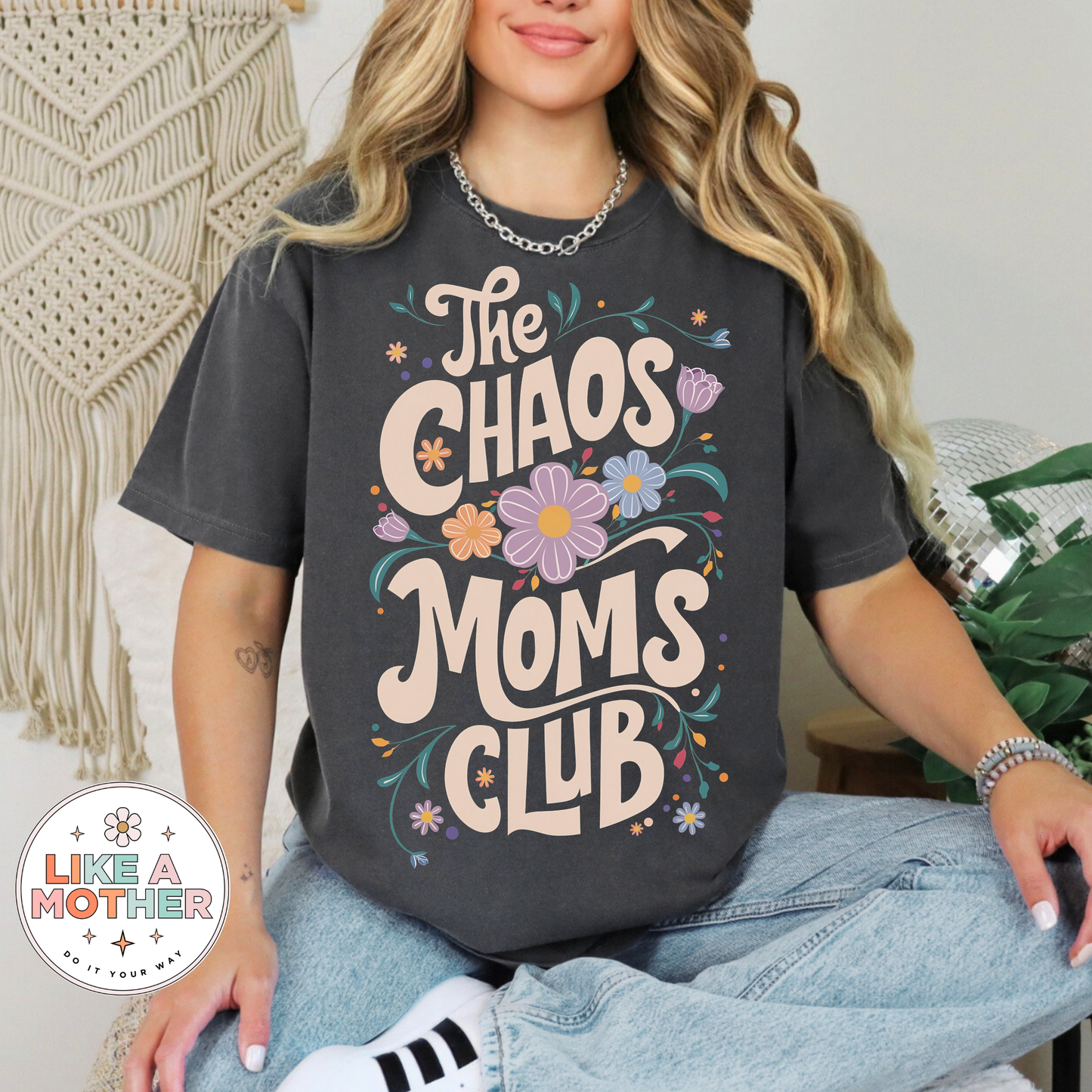 Chaos Moms Club Tee or Crewneck
