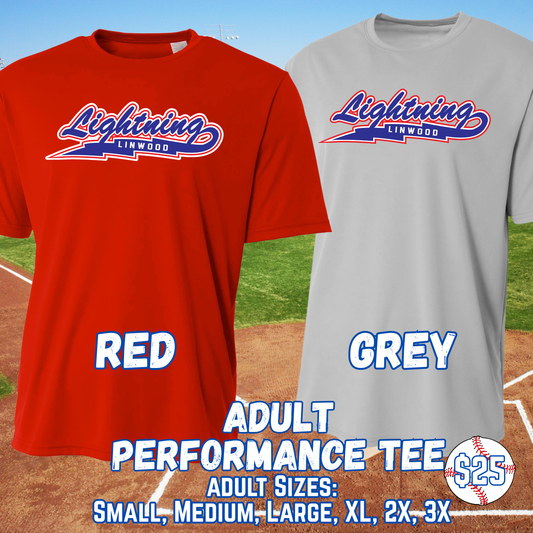 LINWOOD LIGHTNING ADULT Short Sleeve Performance Tee