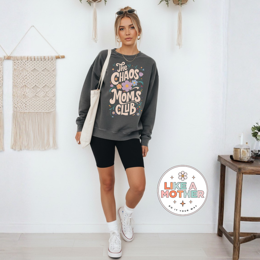 Chaos Moms Club Tee or Crewneck