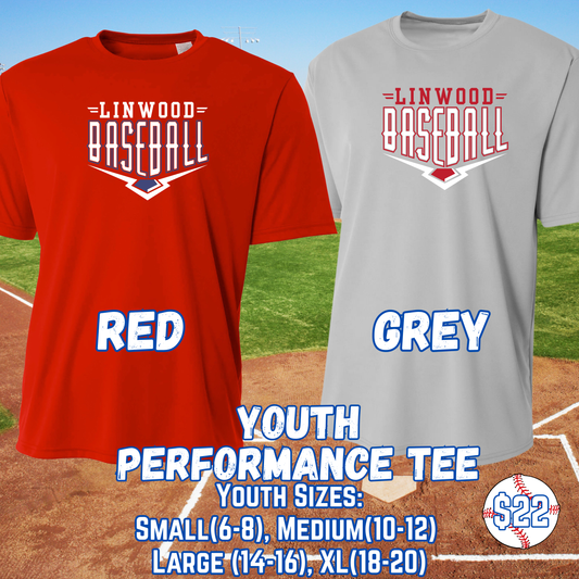 LINWOOD BASEBALL YOUTH Performance Tee