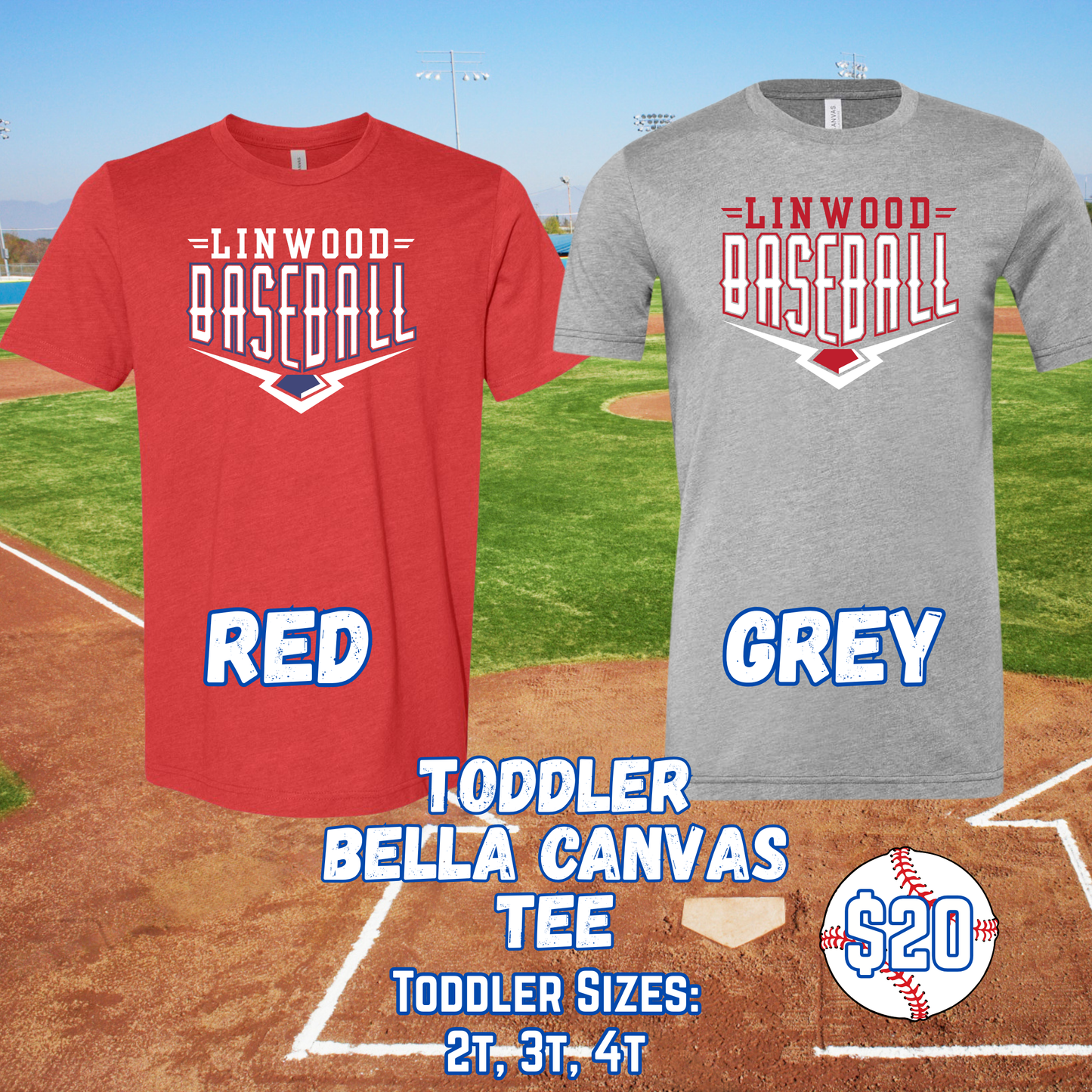 LINWOOD BASEBALL TODDLER Short Sleeve Tee