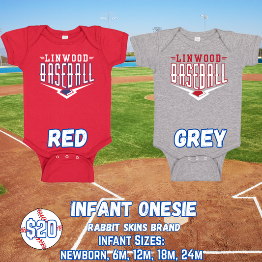 LINWOOD BASEBALL INFANT Onesie