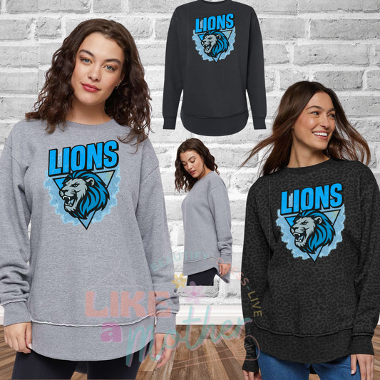 Lions Splatter Weekend Fleece Crewneck Premium Sweatshirt