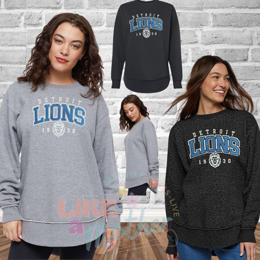Glitter Lions Weekend Fleece Crewneck Premium Sweatshirt