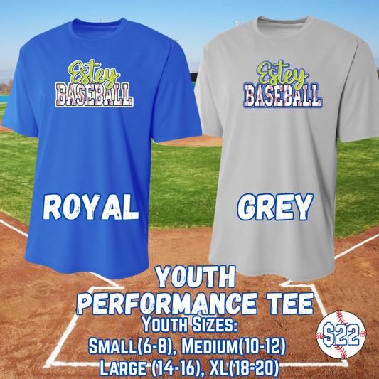 ESTEY BASEBALL YOUTH Performance Tee