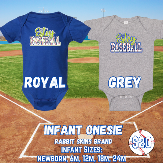 ESTEY BASEBALL INFANT Onesie