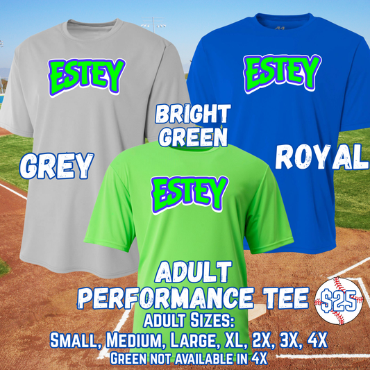 ESTEY GENERIC ADULT Short Sleeve Performance Tee