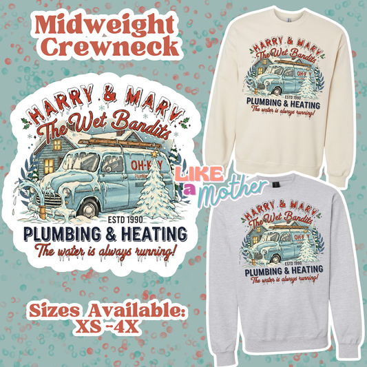 Wet Bandits Midweight Crewneck