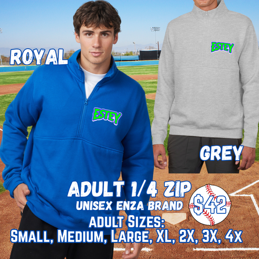ESTEY GENERIC ADULT 1/4 Zip Crewneck