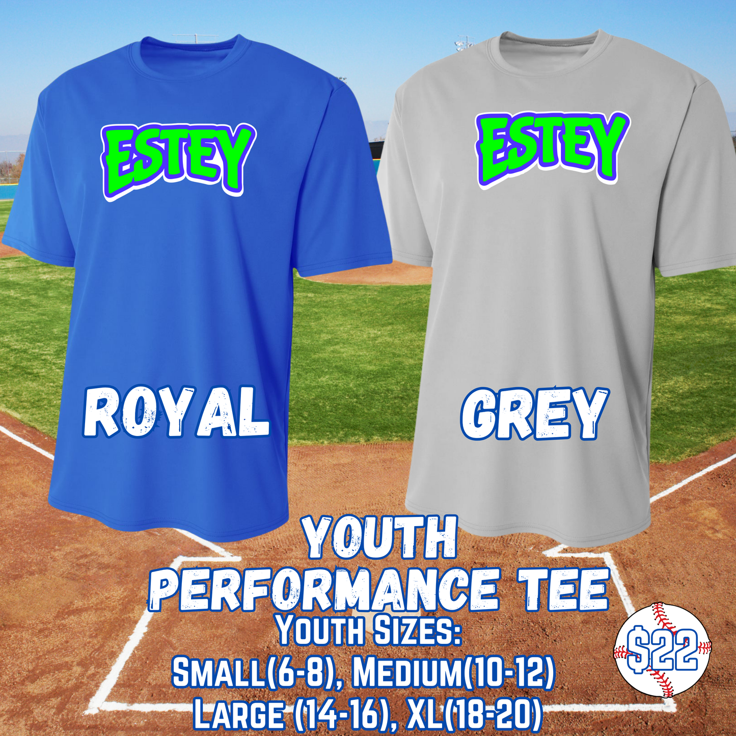 ESTEY GENERIC YOUTH Performance Tee