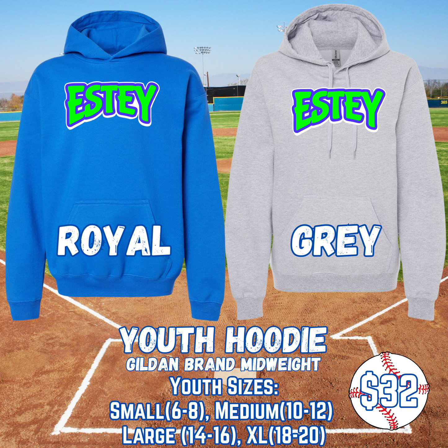 ESTEY GENERIC YOUTH Hoodie (Gildan)