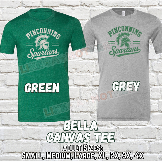 PINCONNING SPARTANS ADULT Bella Canvas Tee (Vintage Design)