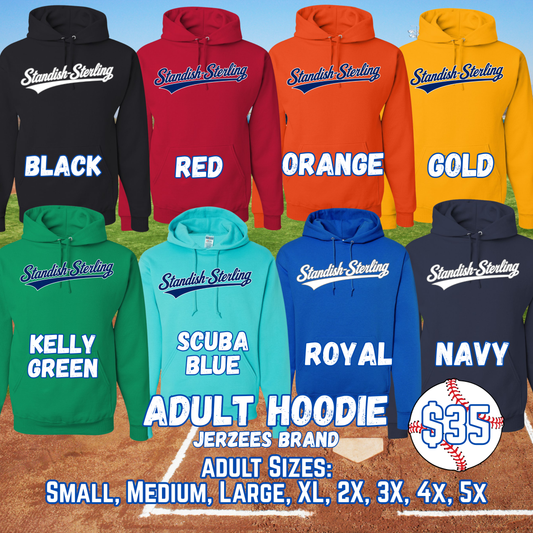 STANDISH-STERLING ADULT Hooded Sweatshirt (JERZEES)