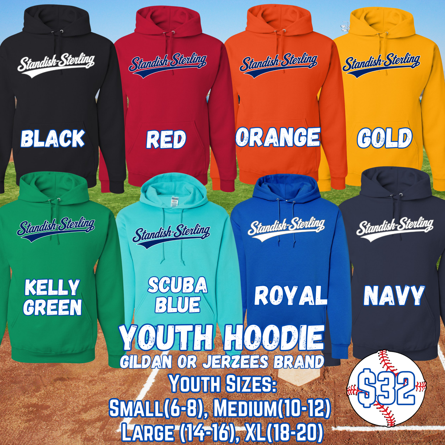 STANDISH-STERLING YOUTH Hooded Sweatshirt