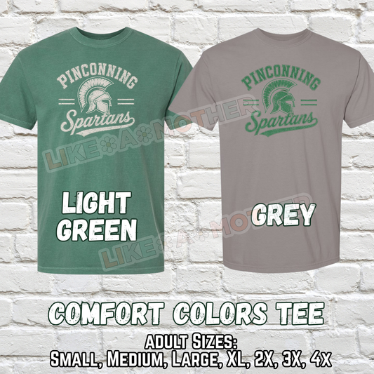 PINCONNING SPARTANS ADULT Comfort Color Tee (Vintage Design)