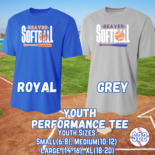 BEAVER SOFTBALL PERFORMANCE YOUTH Tee