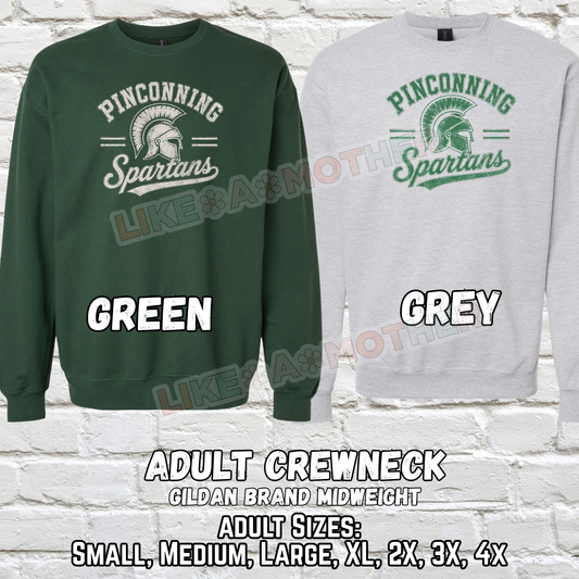 PINCONNING SPARTANS ADULT Crewneck (Gildan) (Vintage Design)