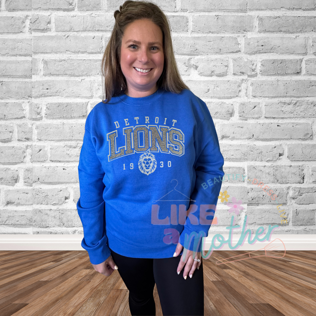Glitter Lions Crewneck Premium Sweatshirt