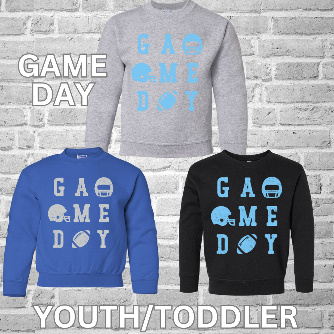 Game Day & Lion Head Youth Gildan Sweatshirt