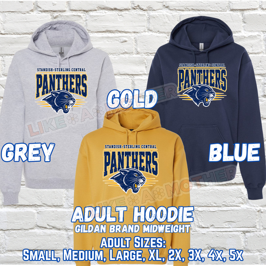 STANDISH PANTHERS ADULT Hooded Sweatshirt (Gildan)