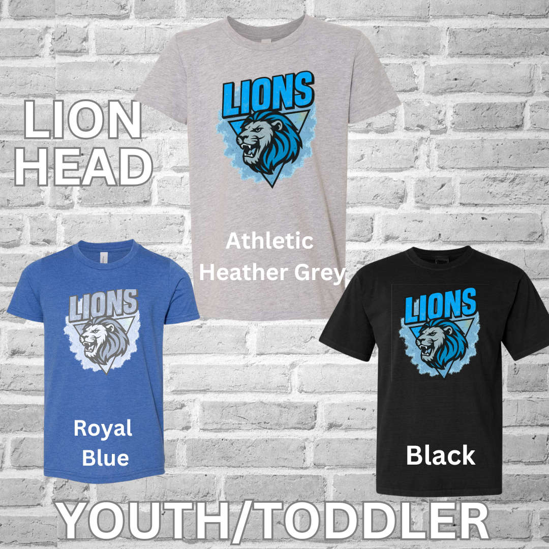 Lions Youth Tee (Game Day & Lion Head)