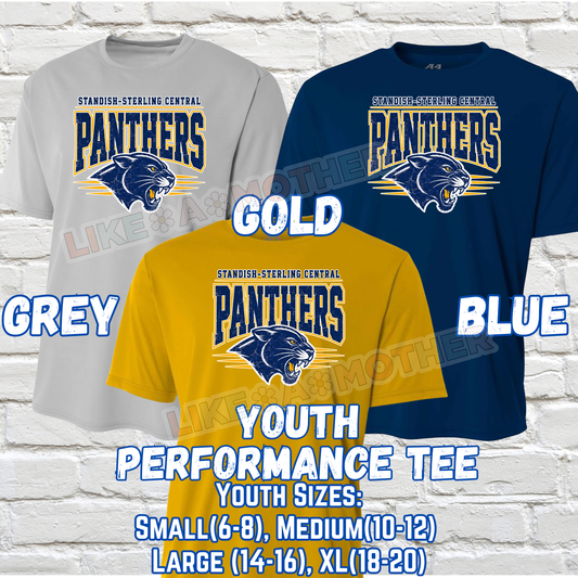 STANDISH PANTHERS YOUTH Short Sleeve Performance Tee