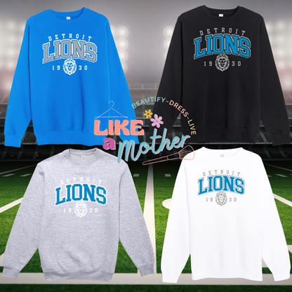 Lions Crewneck Premium Sweatshirt (Non Glitter)